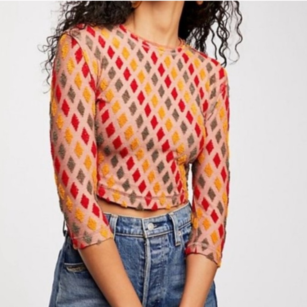 Free People Magic Carpet Cropped Top